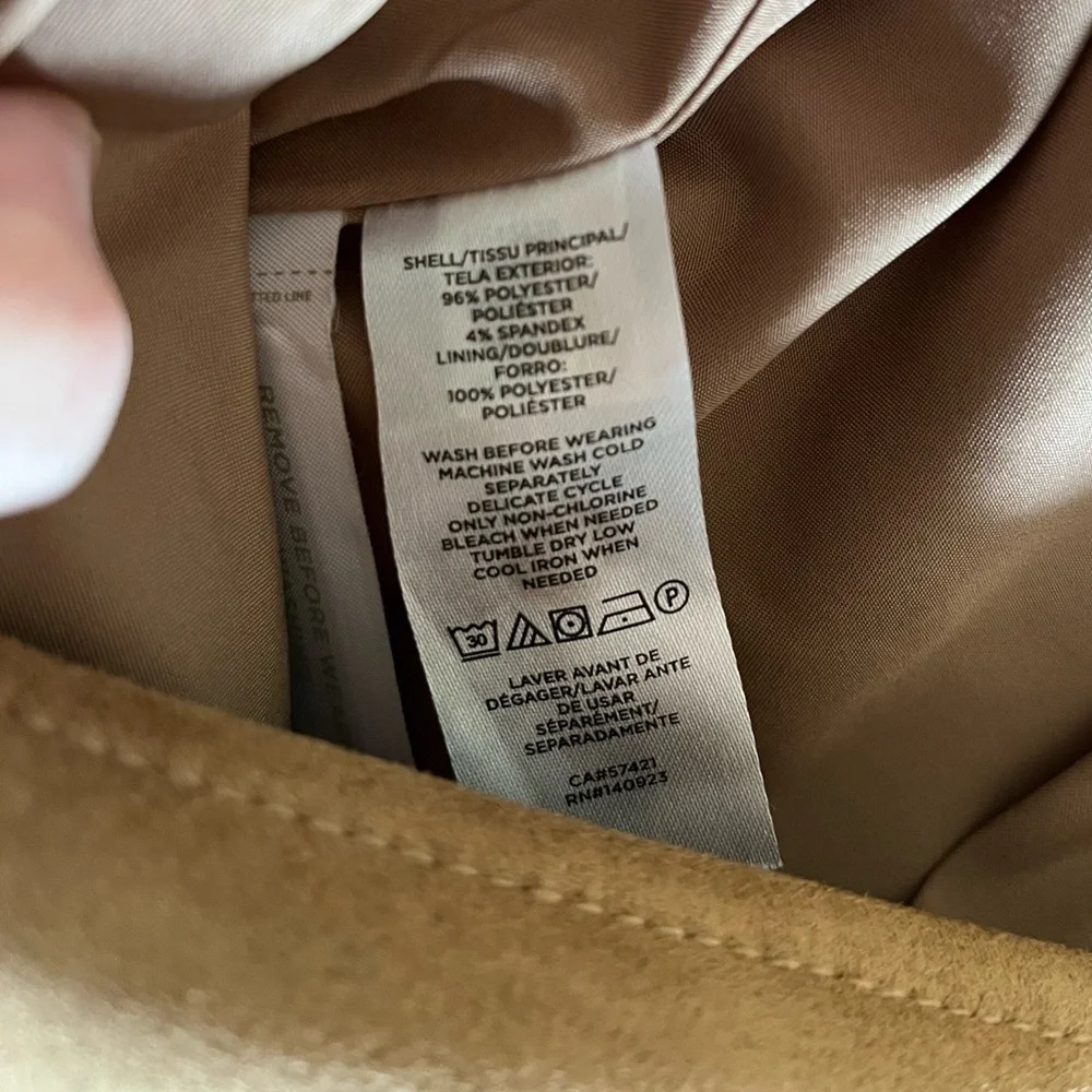 Like-New LOFT Faux Suede Pocket Shift Skirt - Picture 5 of 8